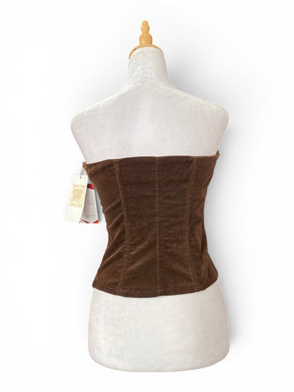 Brown velvet sequin corset 🤎
