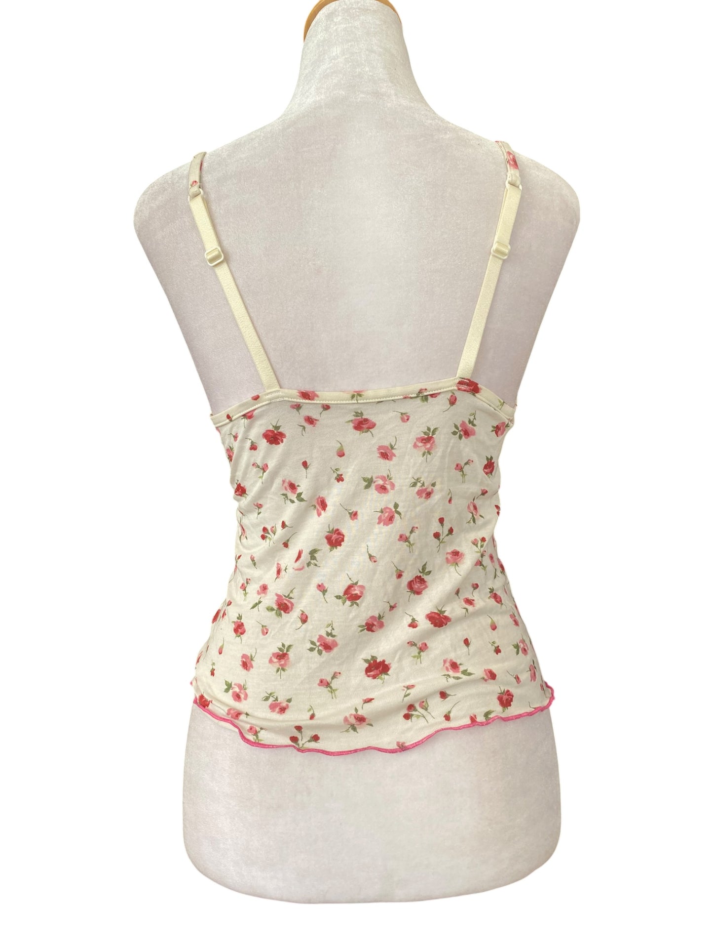 White floral lingerie top 🌸