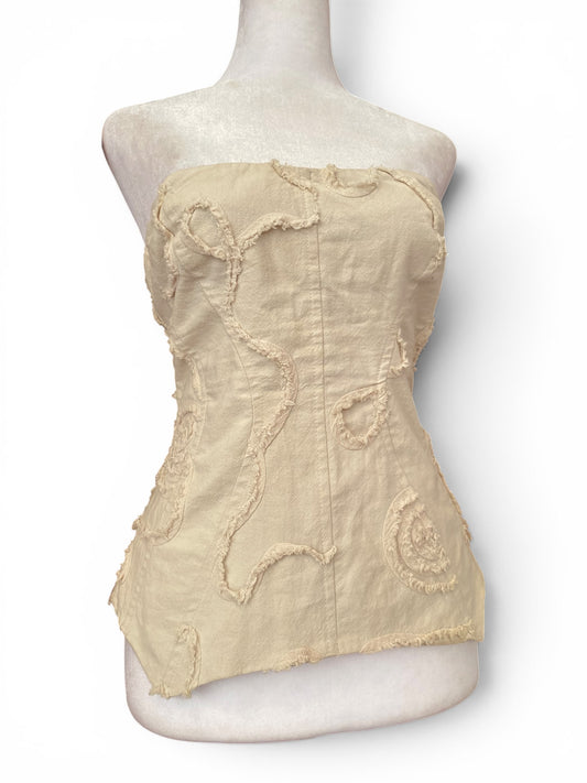 Like a sculpture beige corset