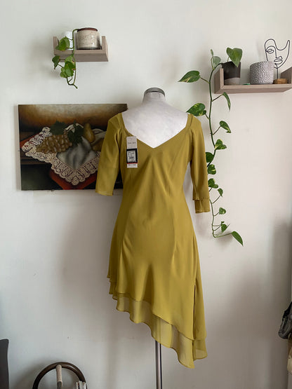 Brand new 2 piece olive green handbeaded set