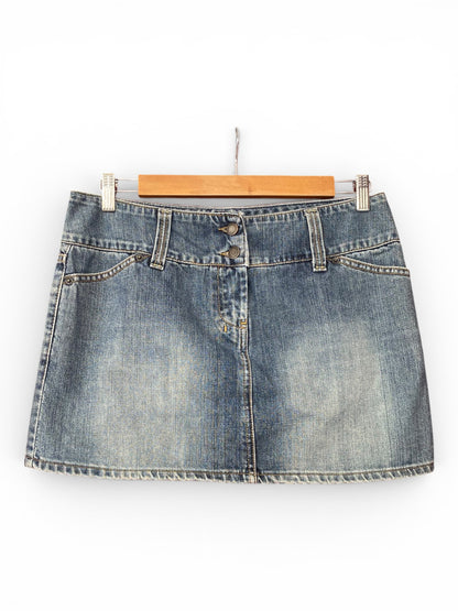 Mini denim skirt