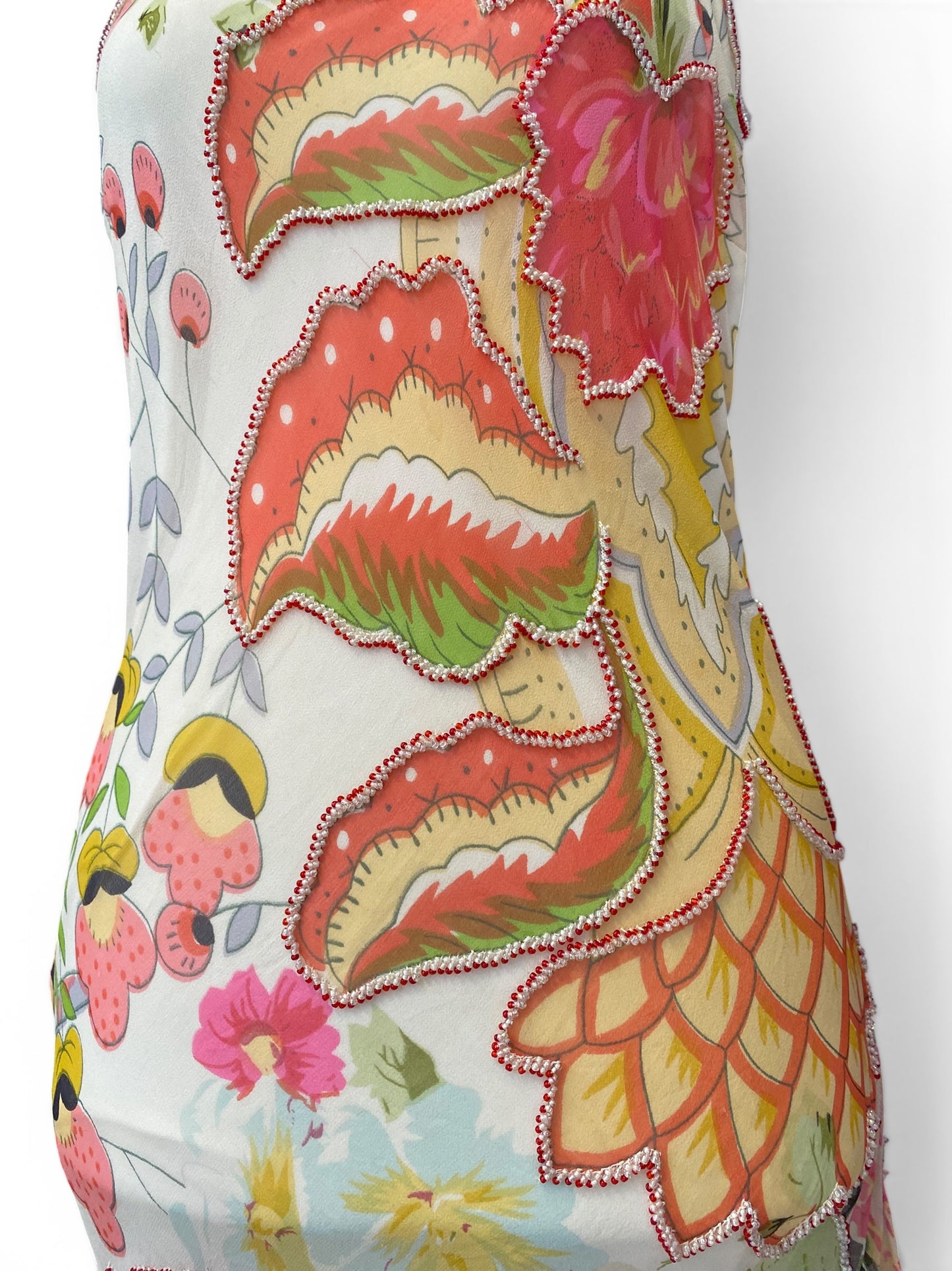 100% silk “the garden “ gown