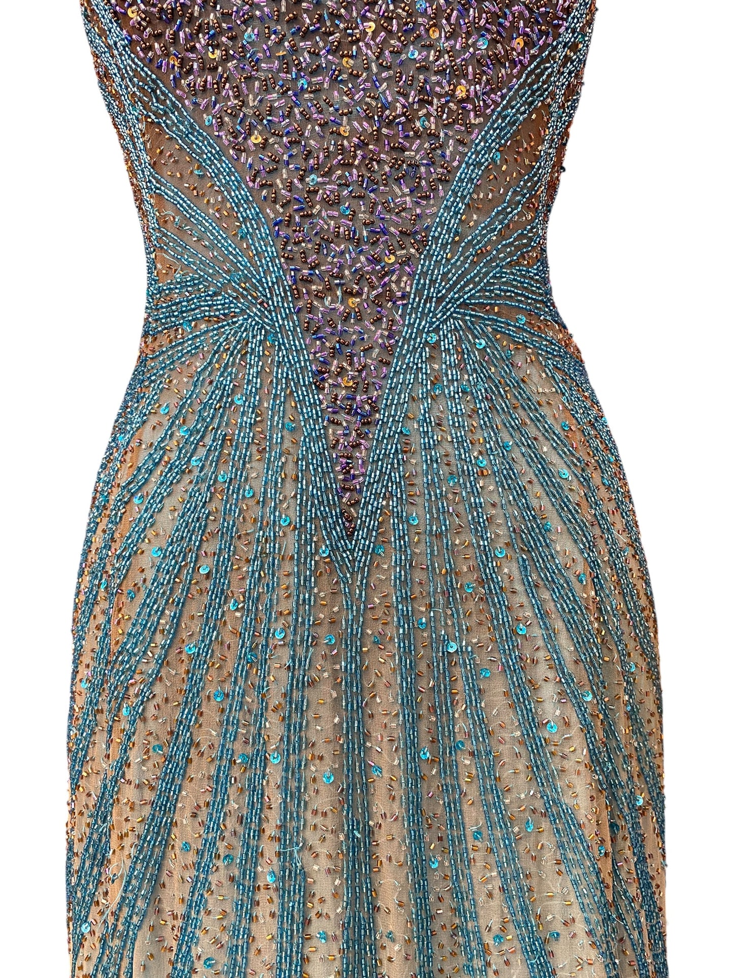 100% silk “The ocean gown”