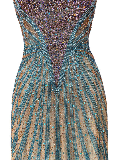 100% silk “The ocean gown”