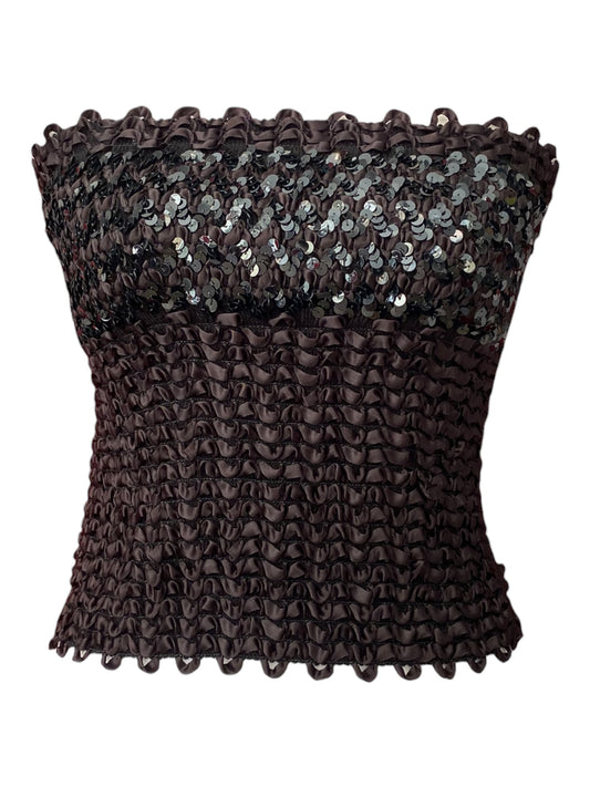 Strapless sequin top