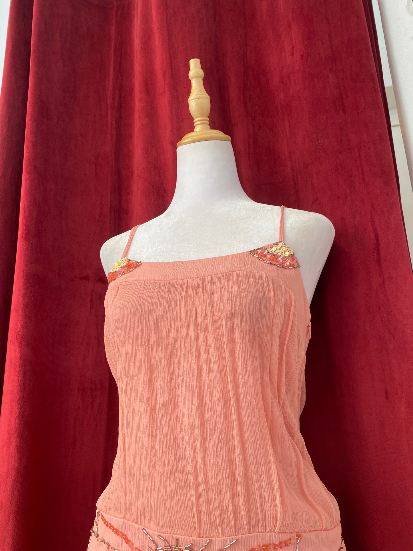 Silk dusty pink top 💞