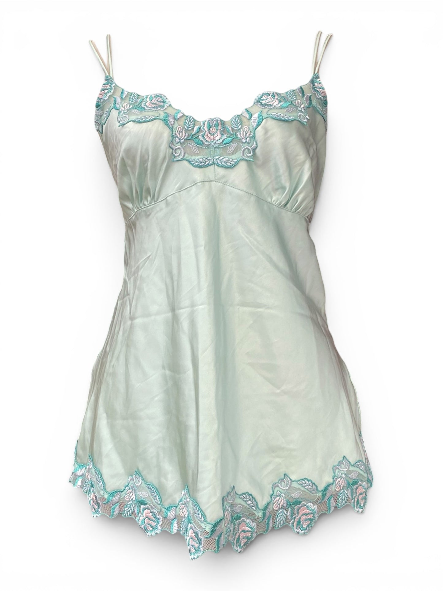 Baby blue satin top