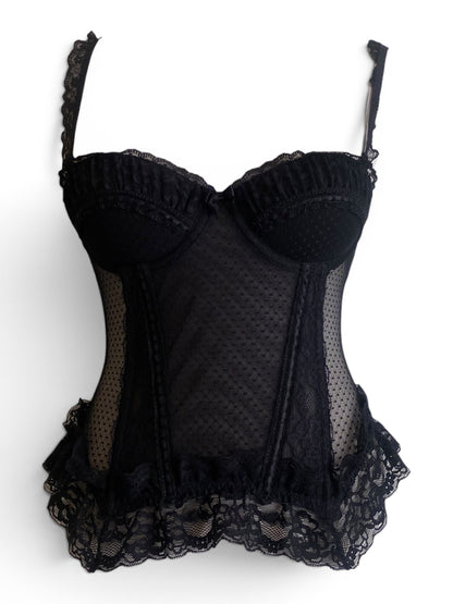 Black romantic corset