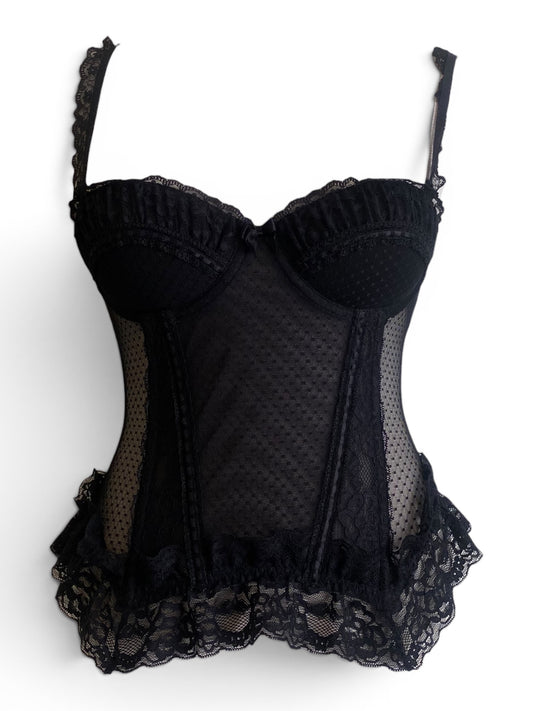 Black romantic corset
