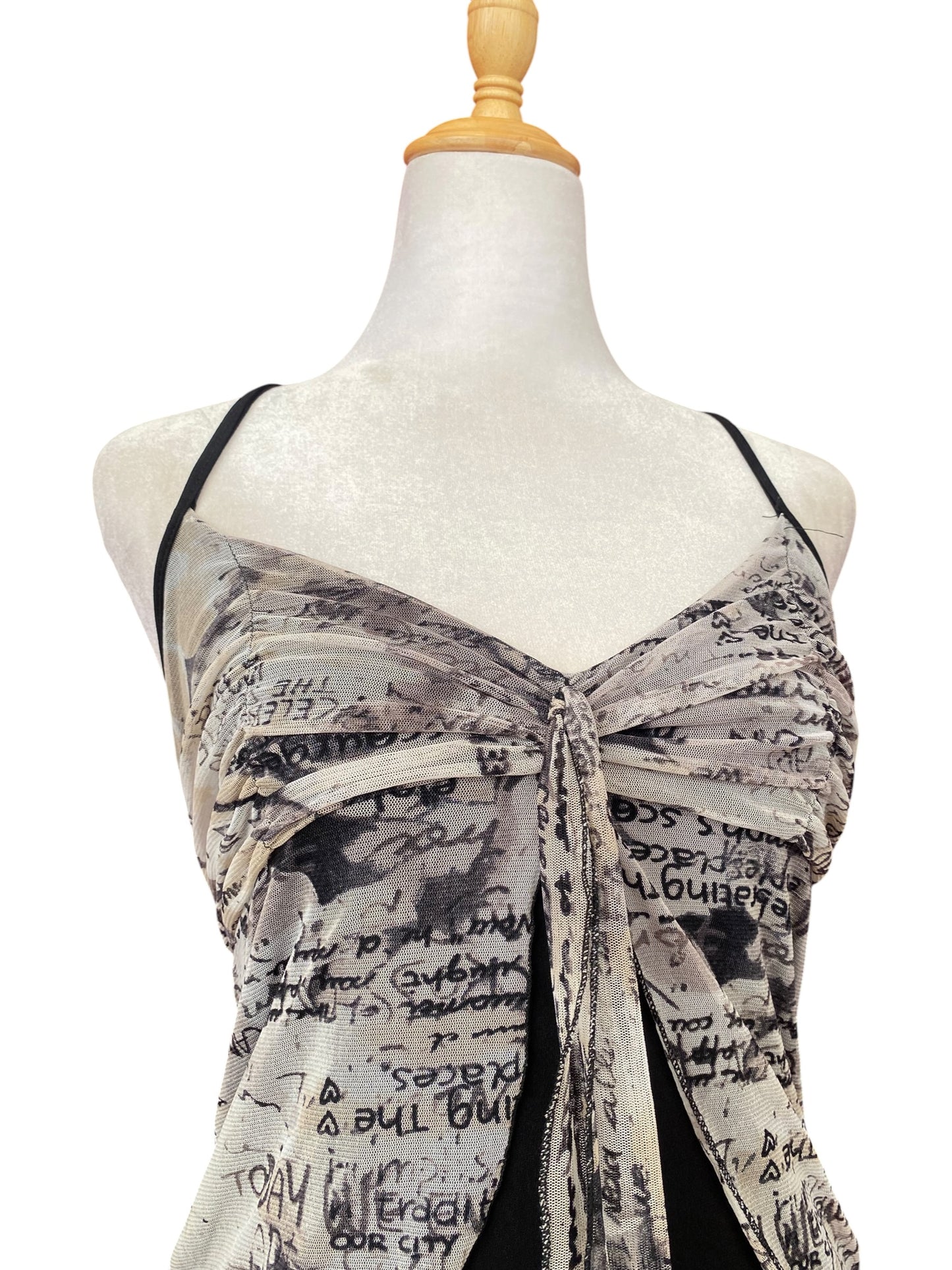Black graphic top