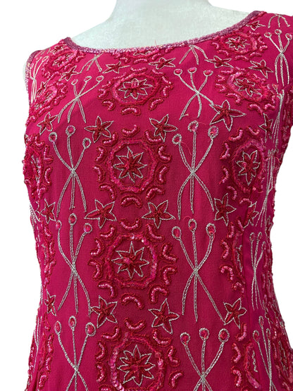 100% silk hot pink top 💞
