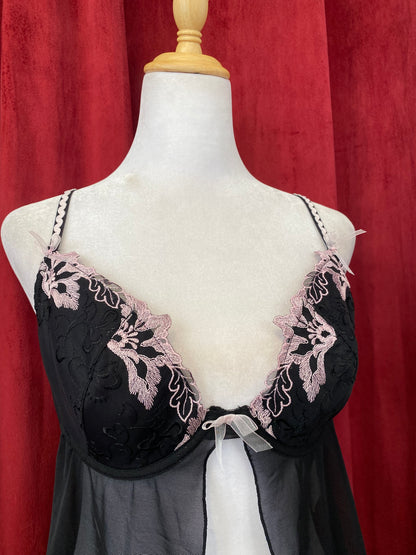 Corset y2k mesh top with pink details 🎀