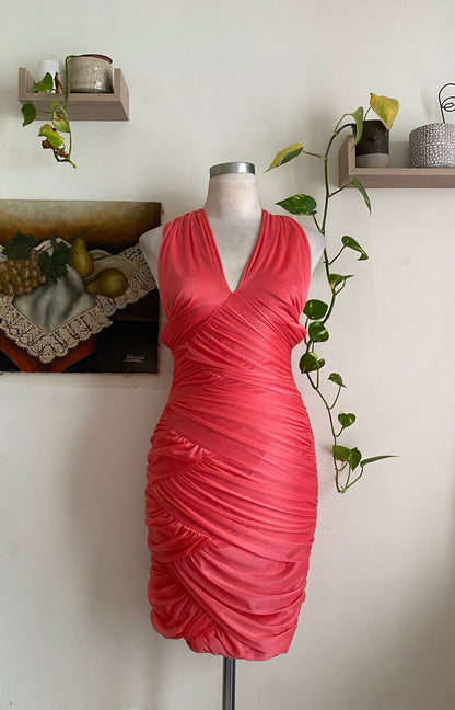 Brand new coral summer bodycon dress