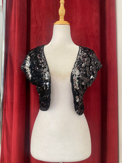 Sequin black bolero