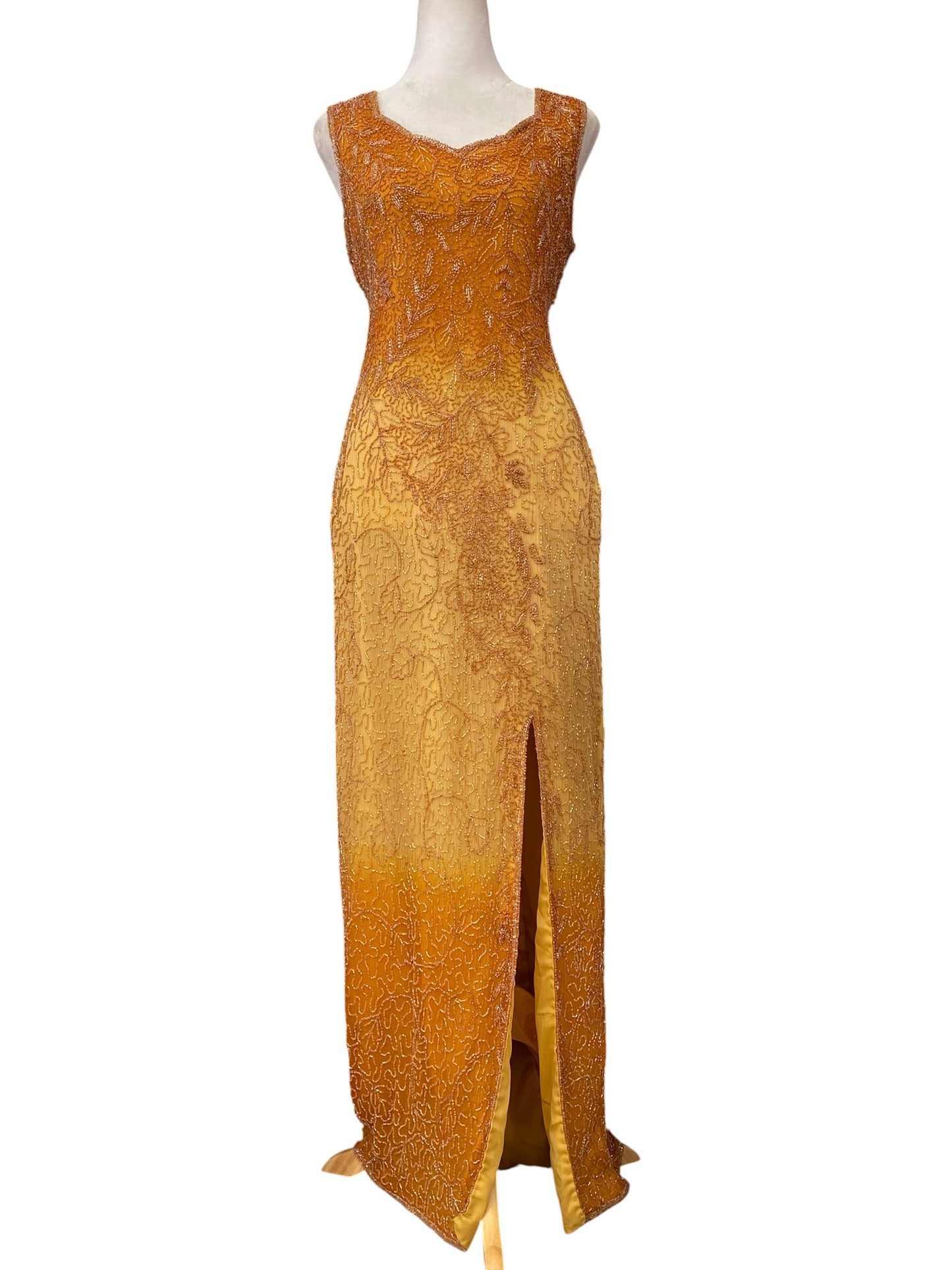The royal gown in orange