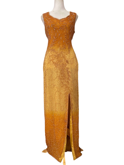 The royal gown in orange