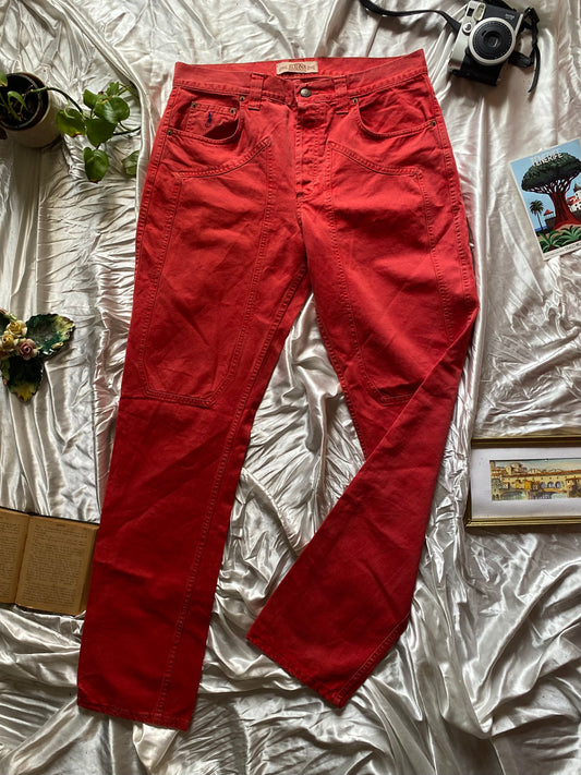 Jeckerson red 90s jeans