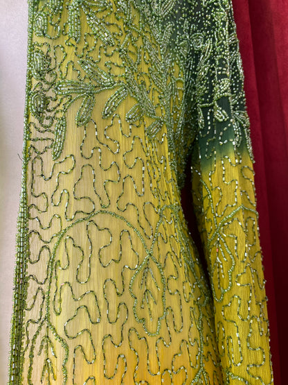 100% silk handbeaded luxurious cardigan 💚