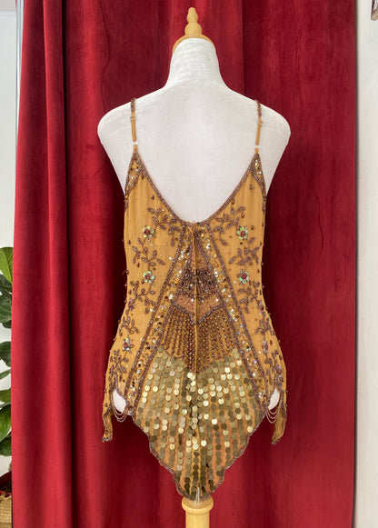 100% silk deadstock butterfly top