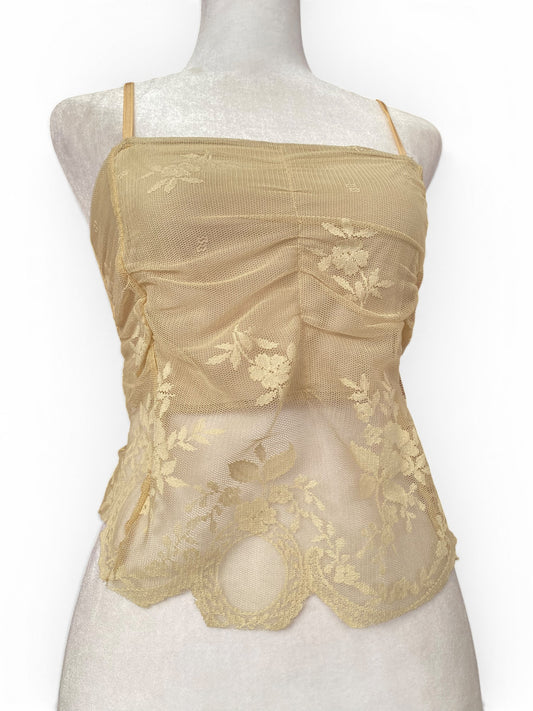 Lace beige top