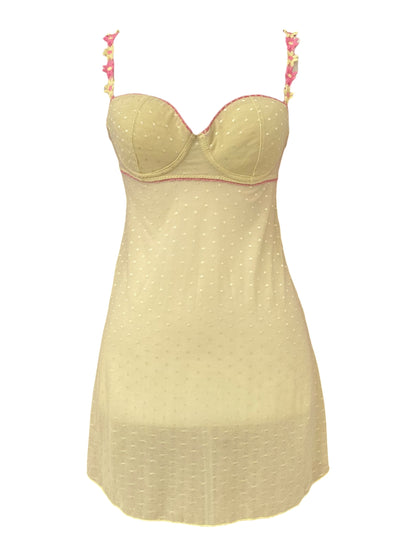 Butter yellow floral babydoll