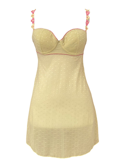 Butter yellow floral babydoll