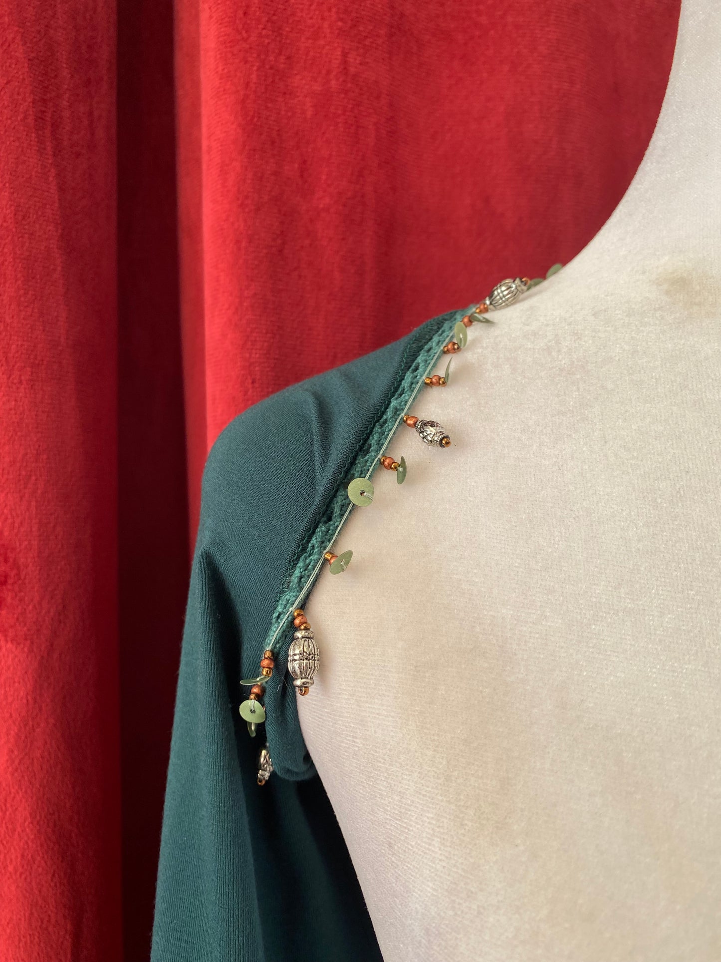 Deep green bejewelled bolero 🐉