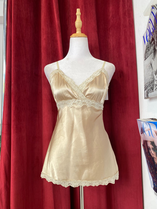 Gold satin fairy cami top 🌟