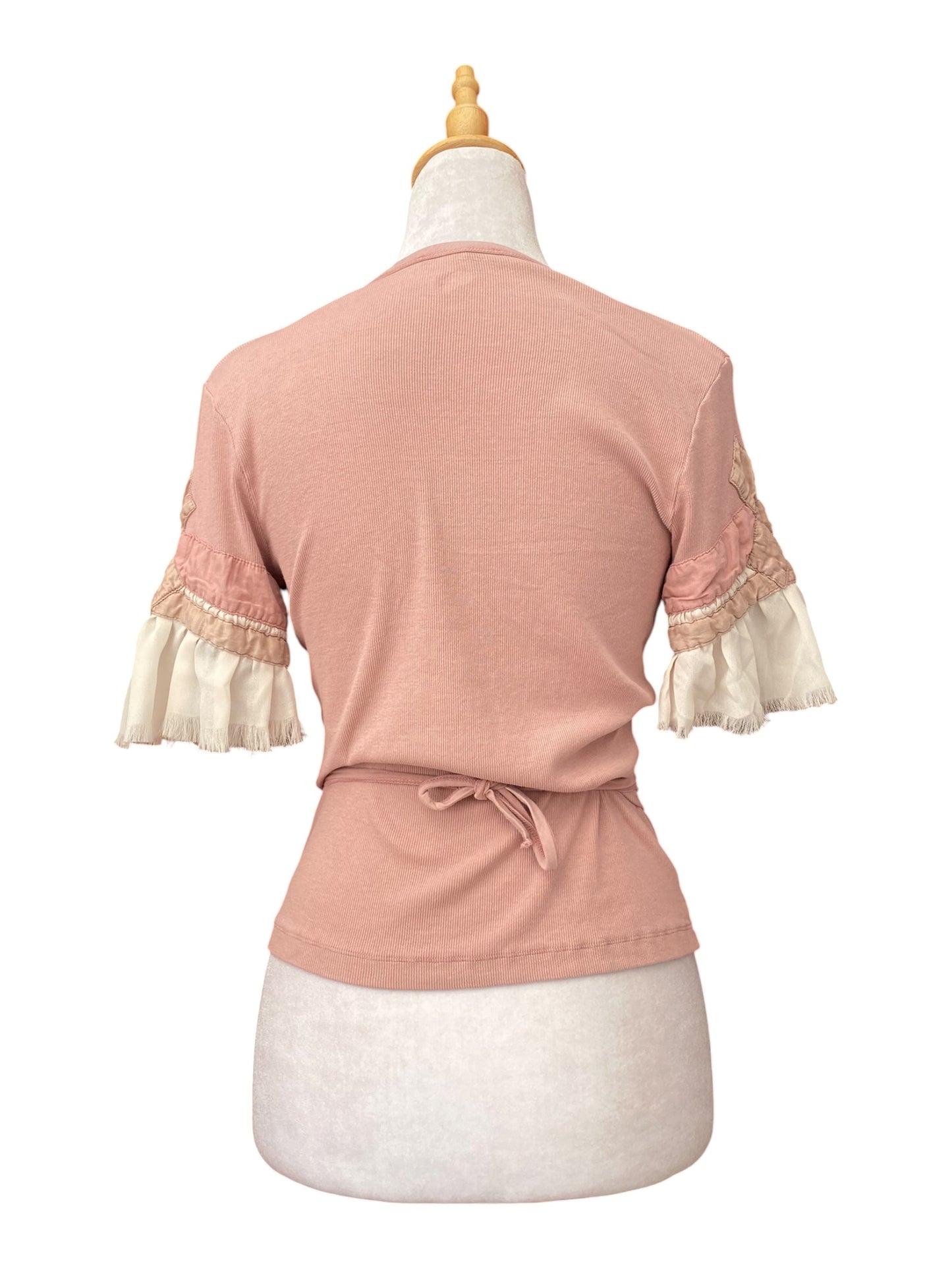 Pink blush coquette top