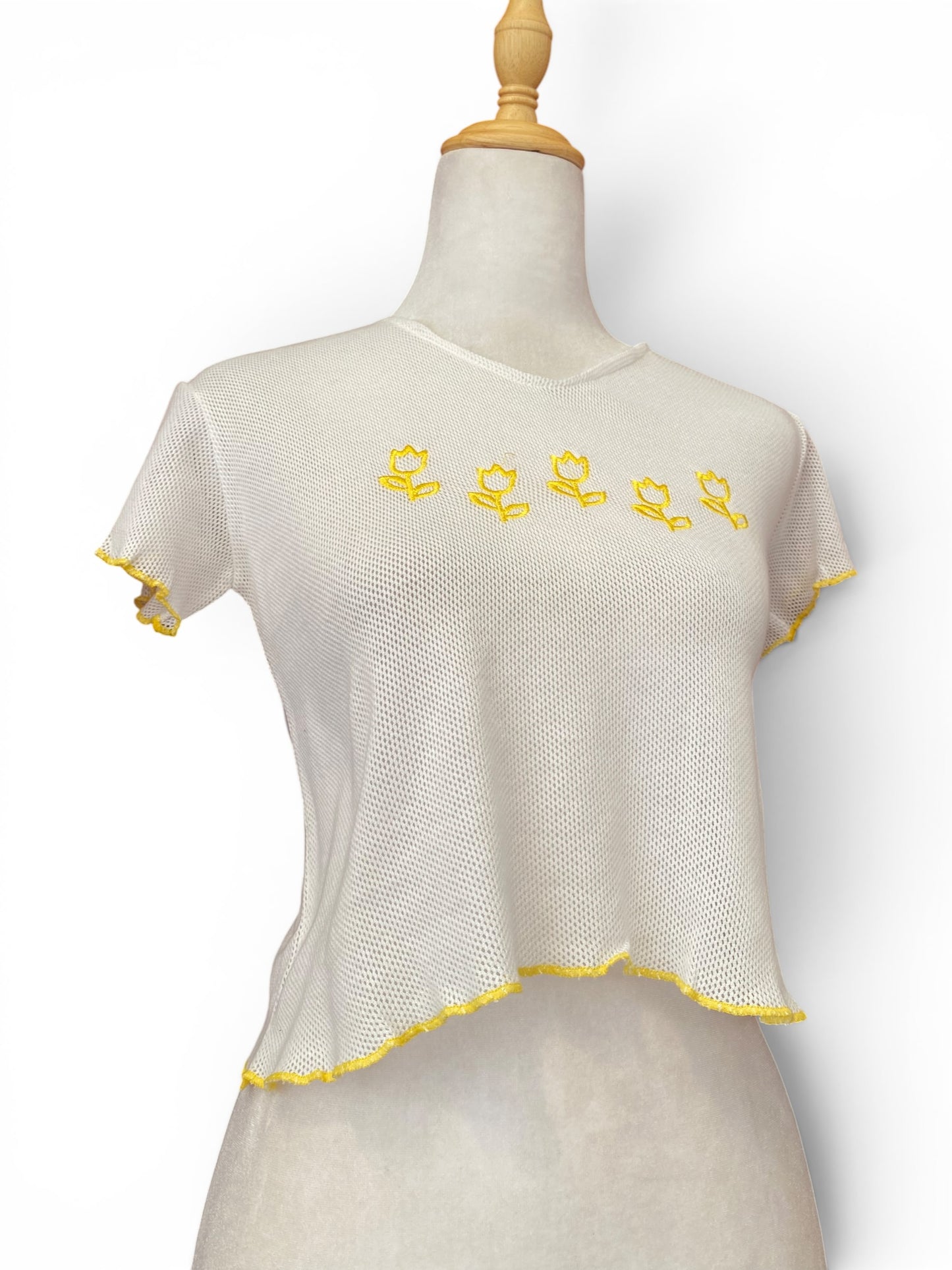 Flower see through top