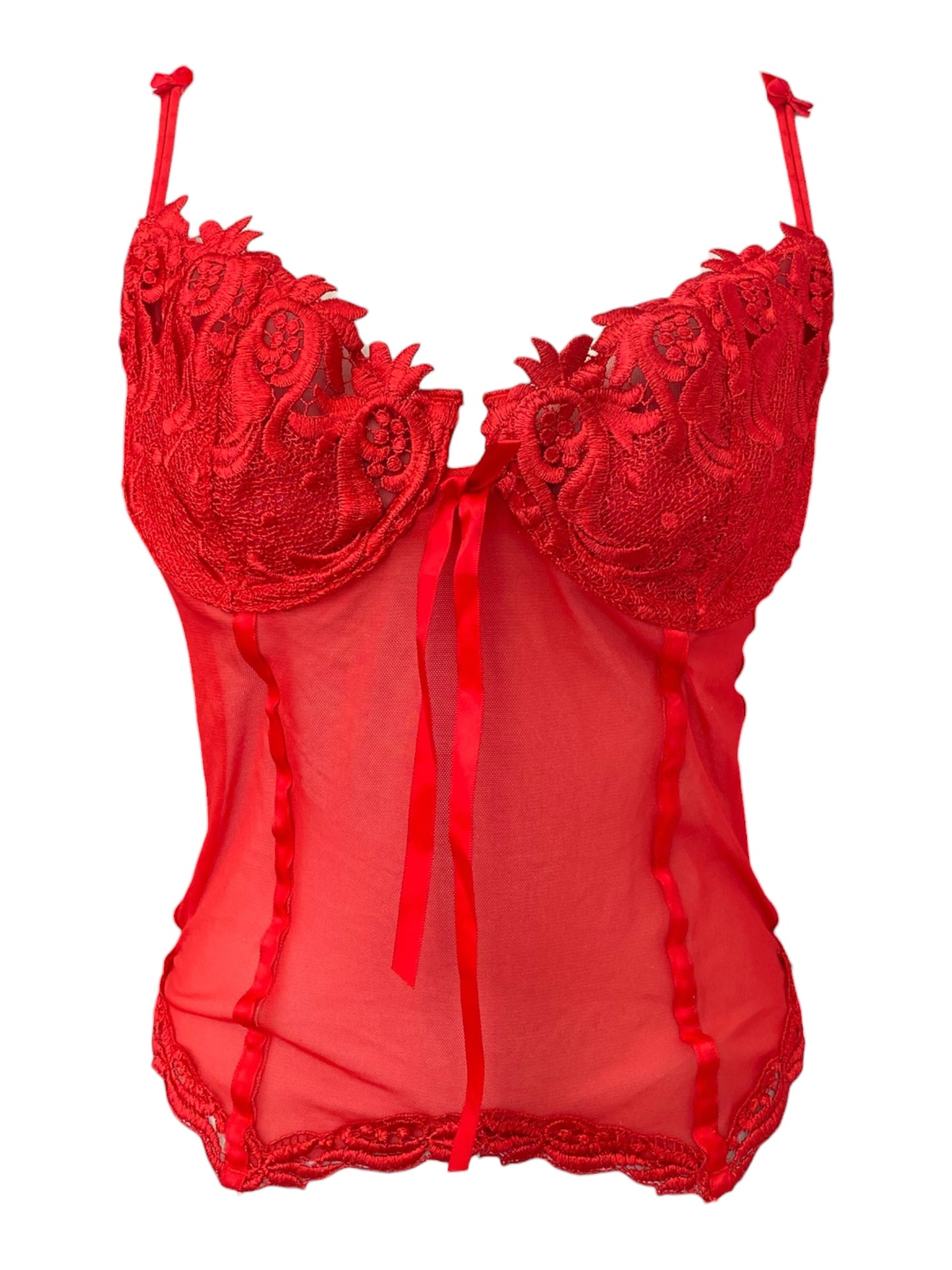 Scarlet seduction Lace corset