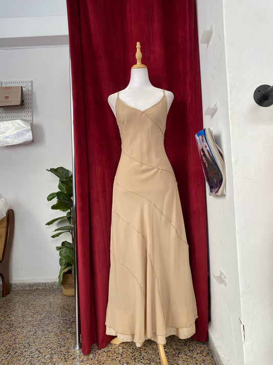 Beige maxi summer dress ✨