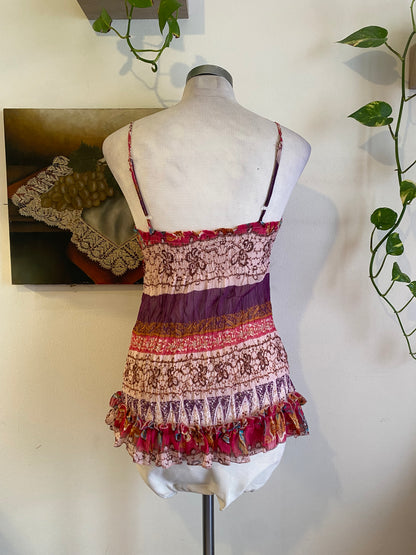 Silk based brand new beaded top