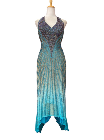 100% silk “The ocean gown”