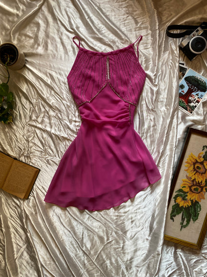 Brand new pink handbeaded top