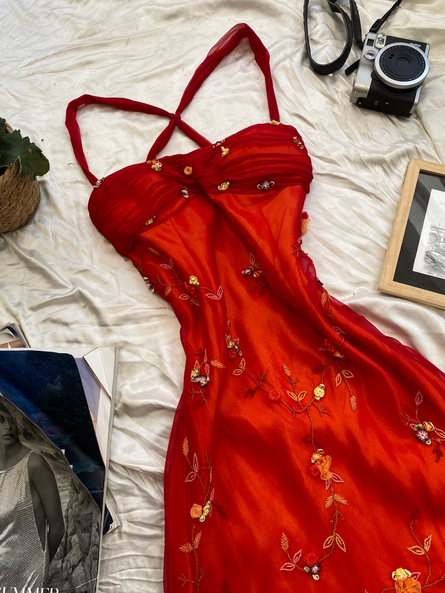 K derhy 100% silk sunset gown 🌅