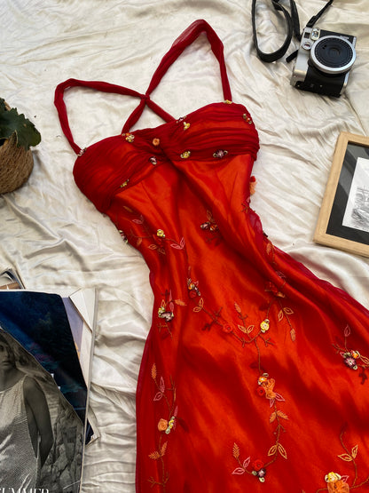 K derhy 100% silk sunset gown 🌅