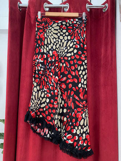 Long polka dot skirt