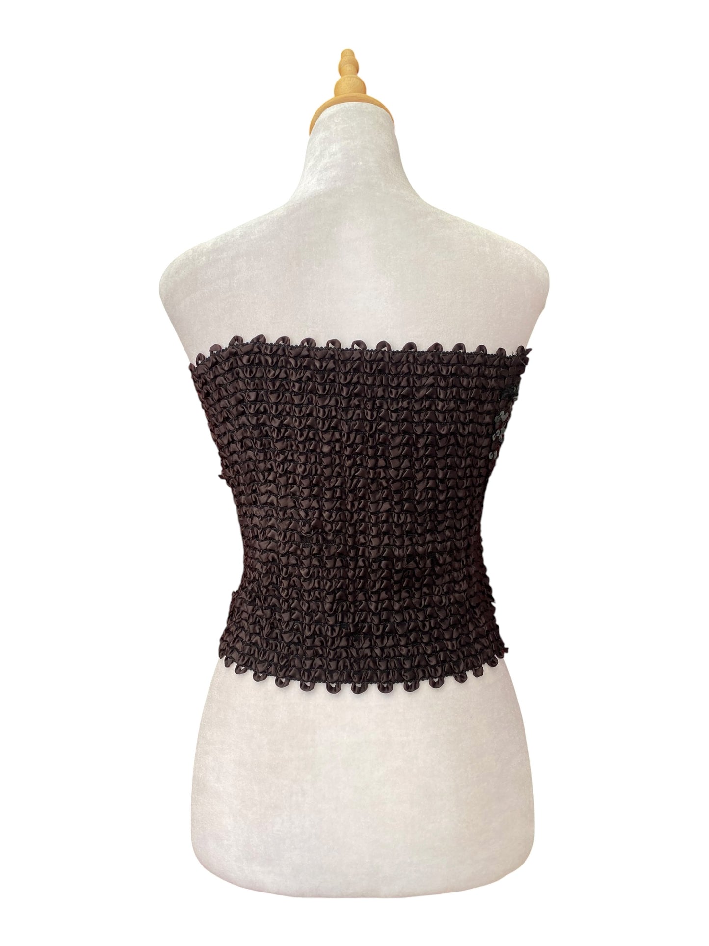 Strapless sequin top