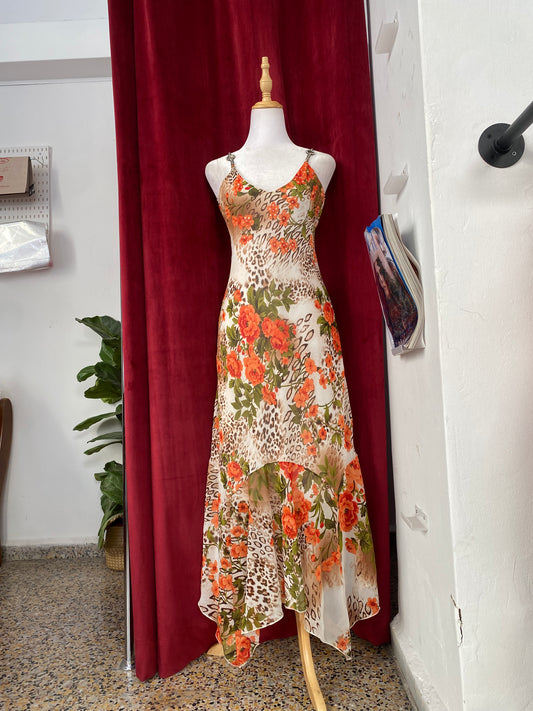 Animal print summer maxi  dress 🧚