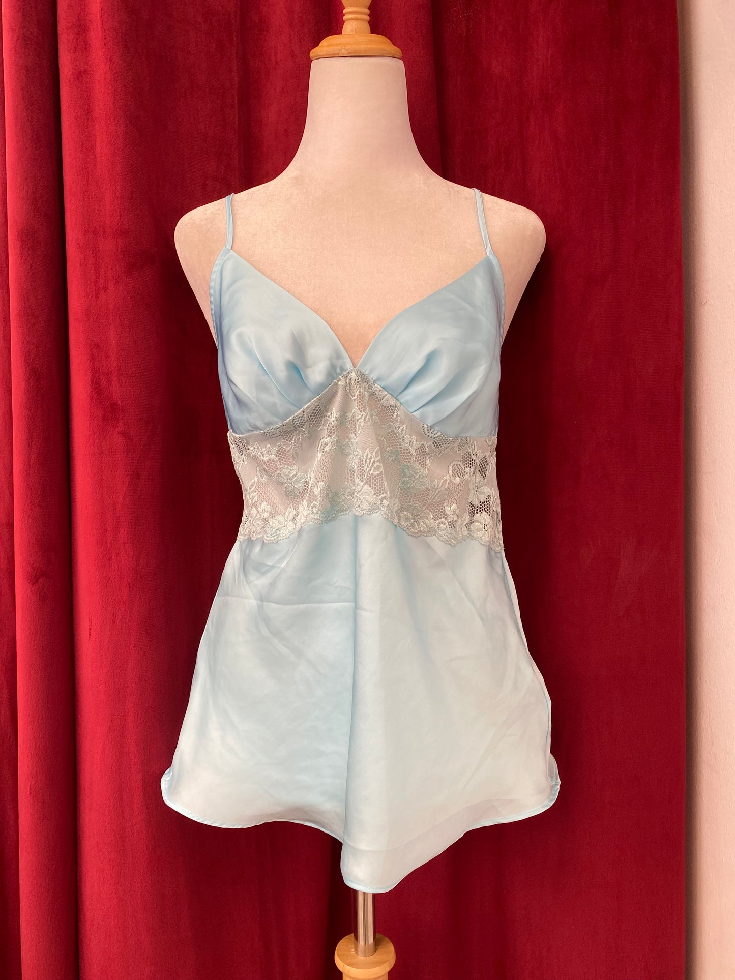 Celeste pearl satin chemise