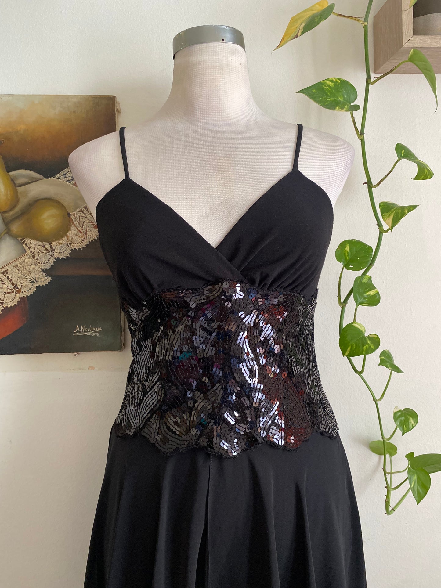 Brand new black sequin dress