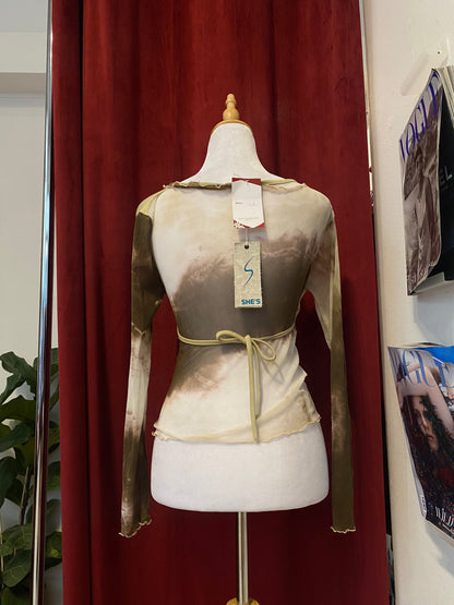 Fairy see through beige top 🧚