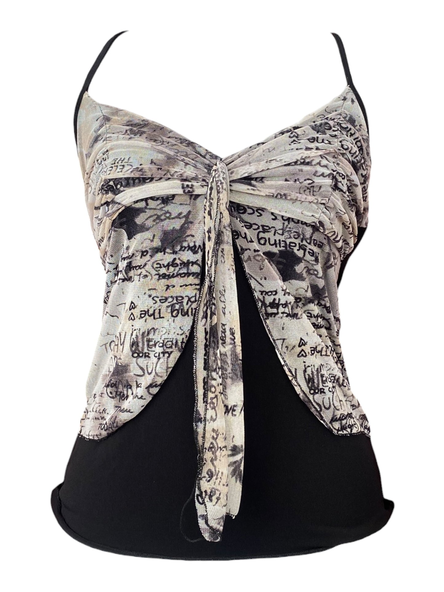 Black graphic top