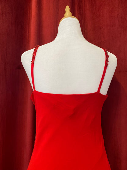 Brand new maxi dress with sequin and flower details