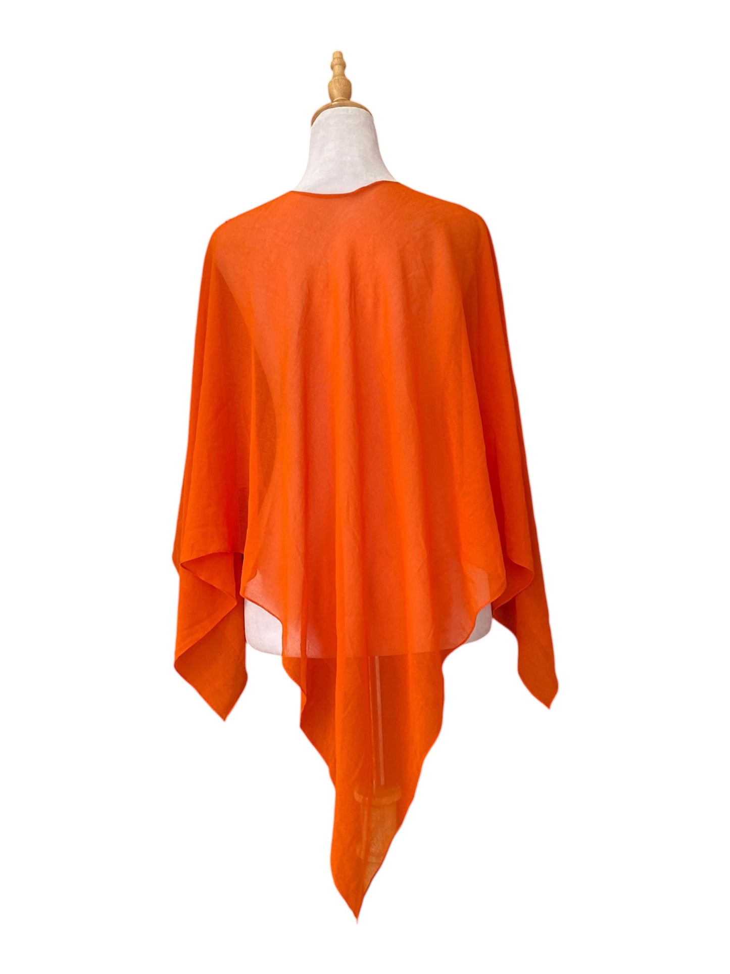 Orange sequin poncho 🧡