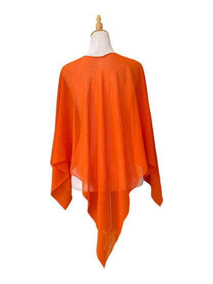 Orange sequin poncho 🧡
