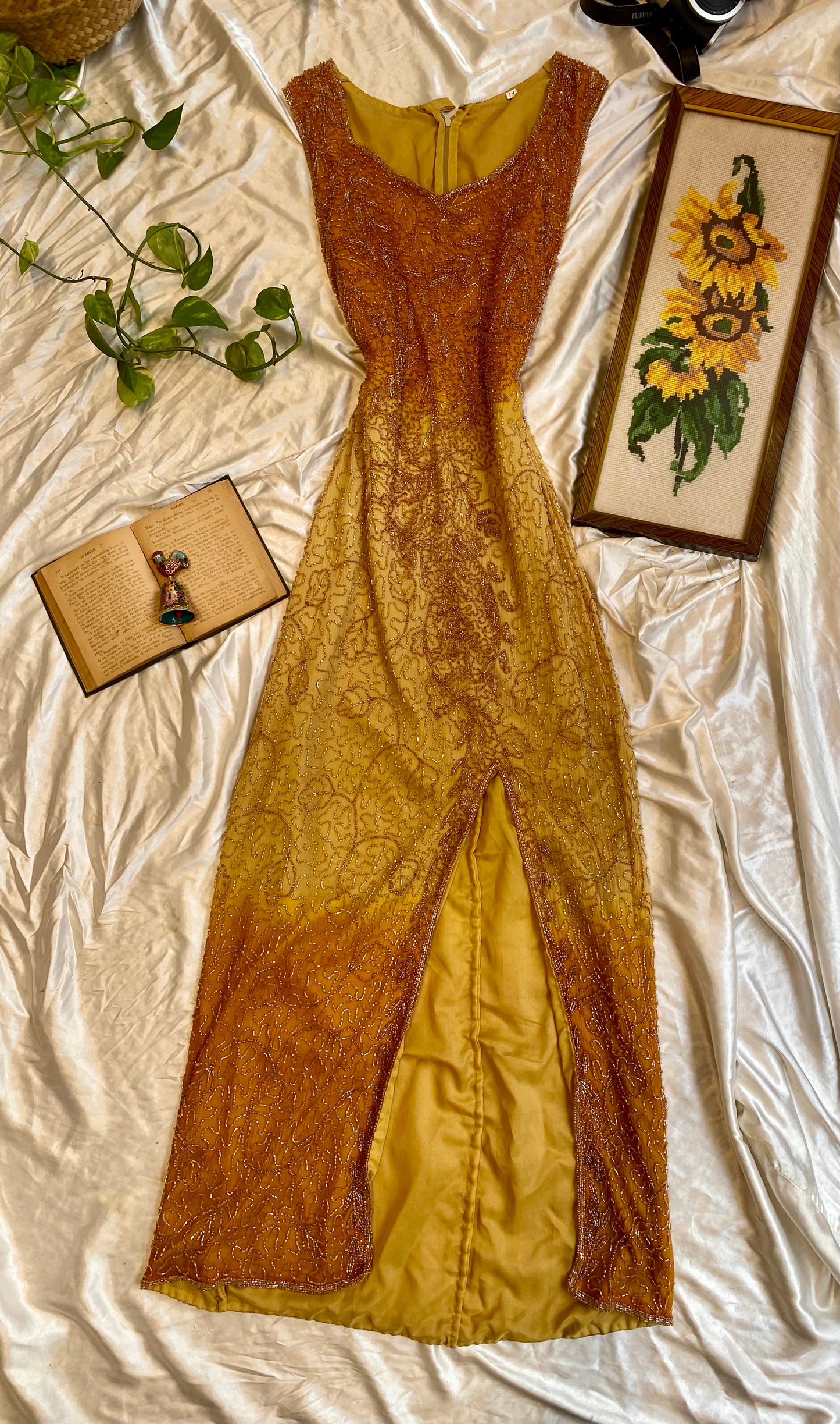 The royal gown in orange