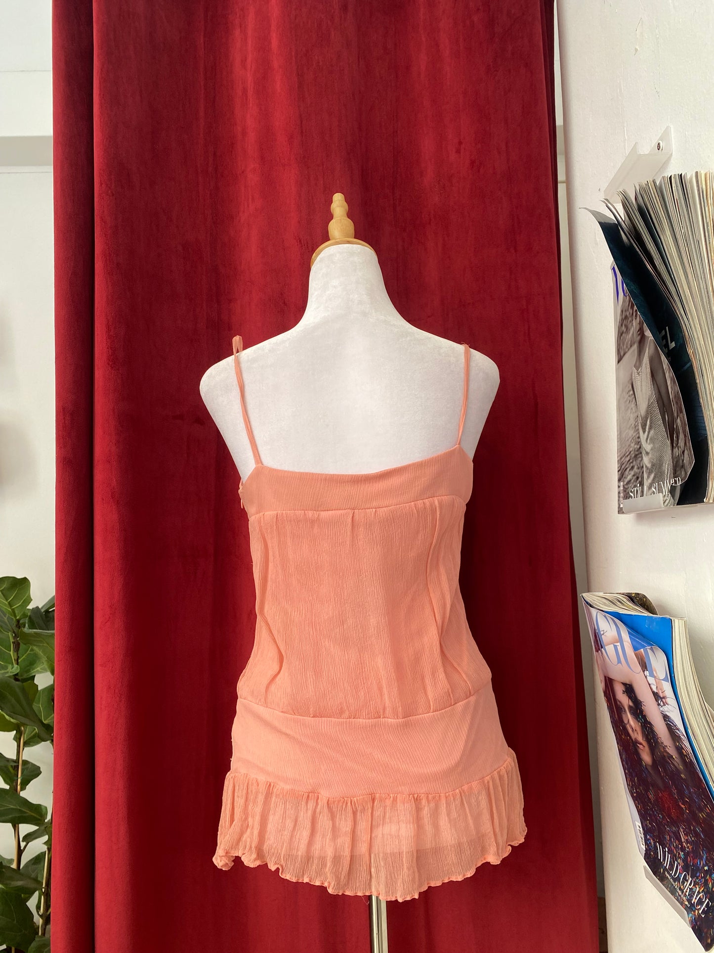 Silk dusty pink top 💞