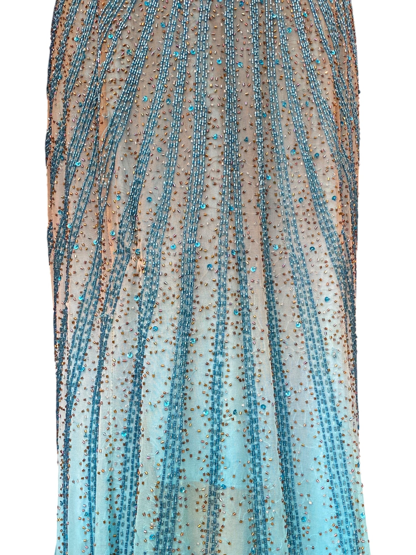 100% silk “The ocean gown”